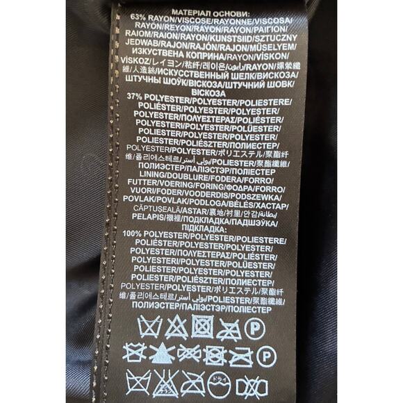 Guess Women’s Peacoat in Black and White Houndstooth Pattern Size L - Picture 7 of 7